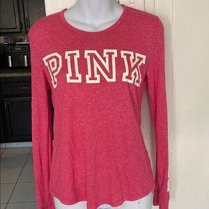 Victoria's Secret Pink Graphic Long Sleeve Blouse